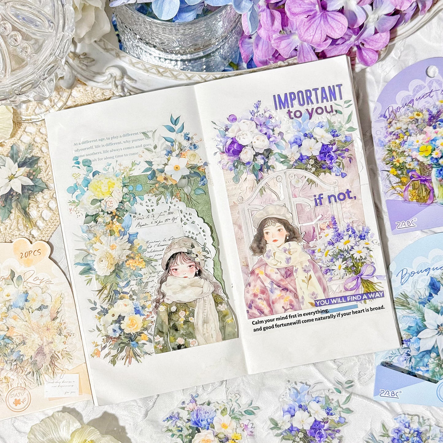 Bouquet PET Stickers