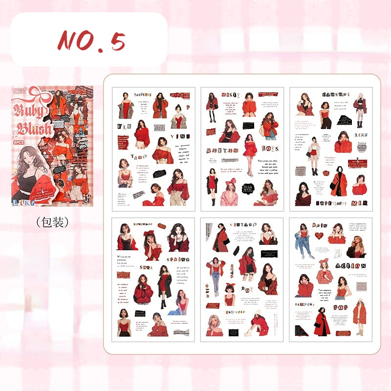 Girl Styling Theme Stickers
