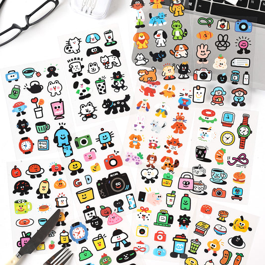 Whimsical Doodle Sticker Set