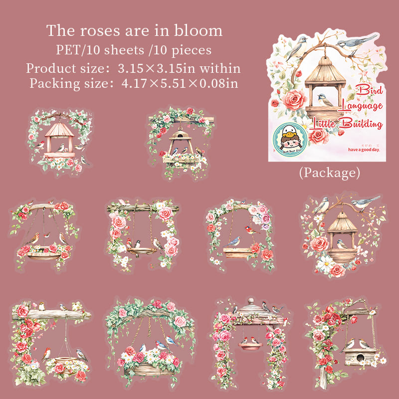 Bird Nest Scenery Stickers
