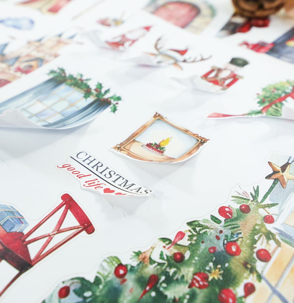 Christmas-Themed Sticker Book