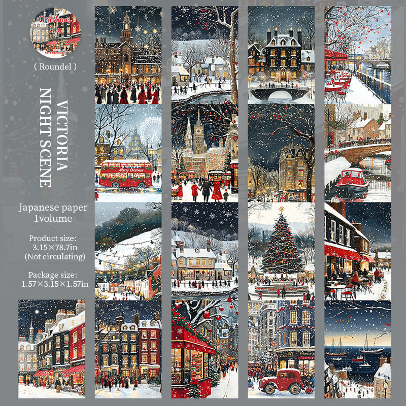 Christmas City Theme Washi Tape
