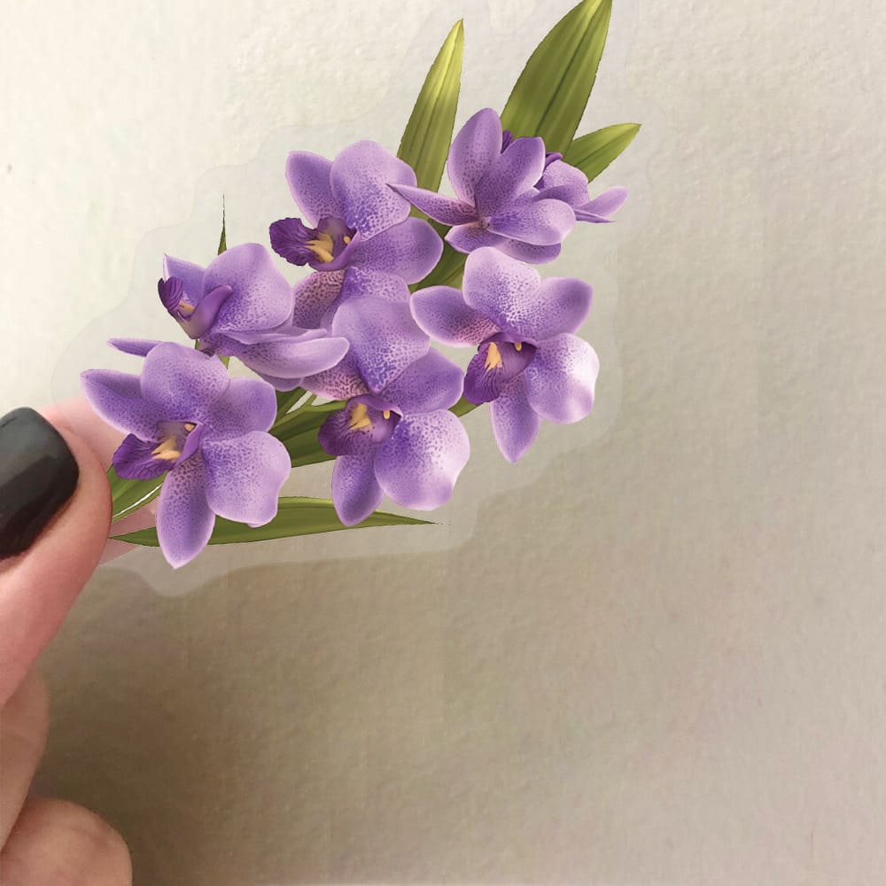 50PCS Orchid Grass Stickers