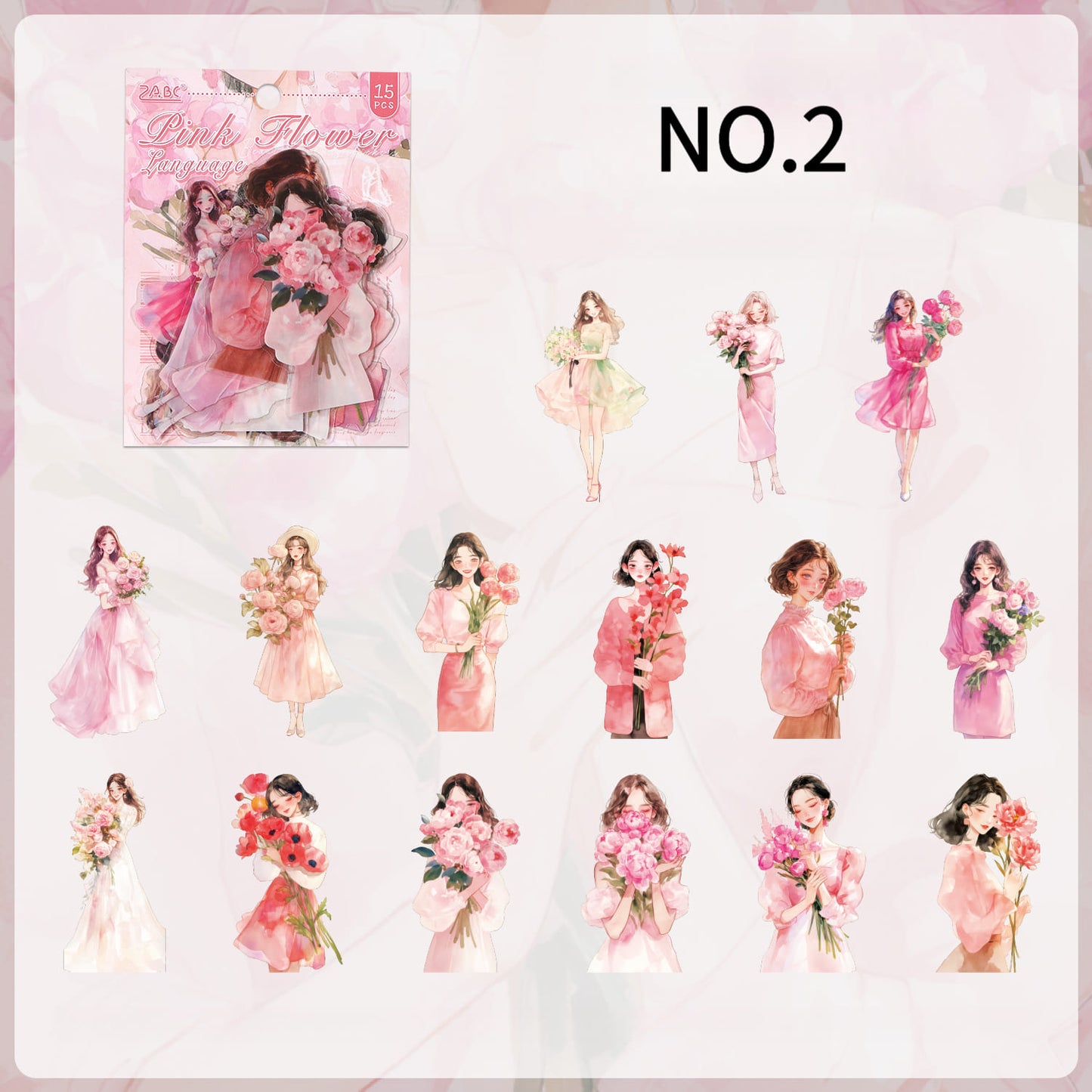 Elegant Ladies PET Stickers