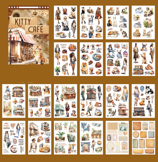 Kitten Caf¨¦ Sticker Book