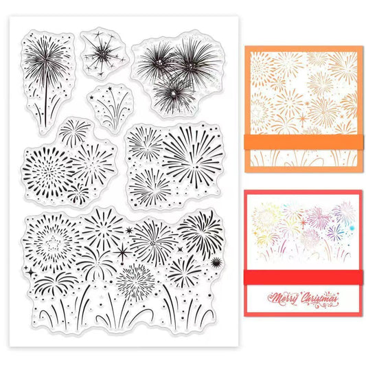 Fireworks Clear Silicone Stamp