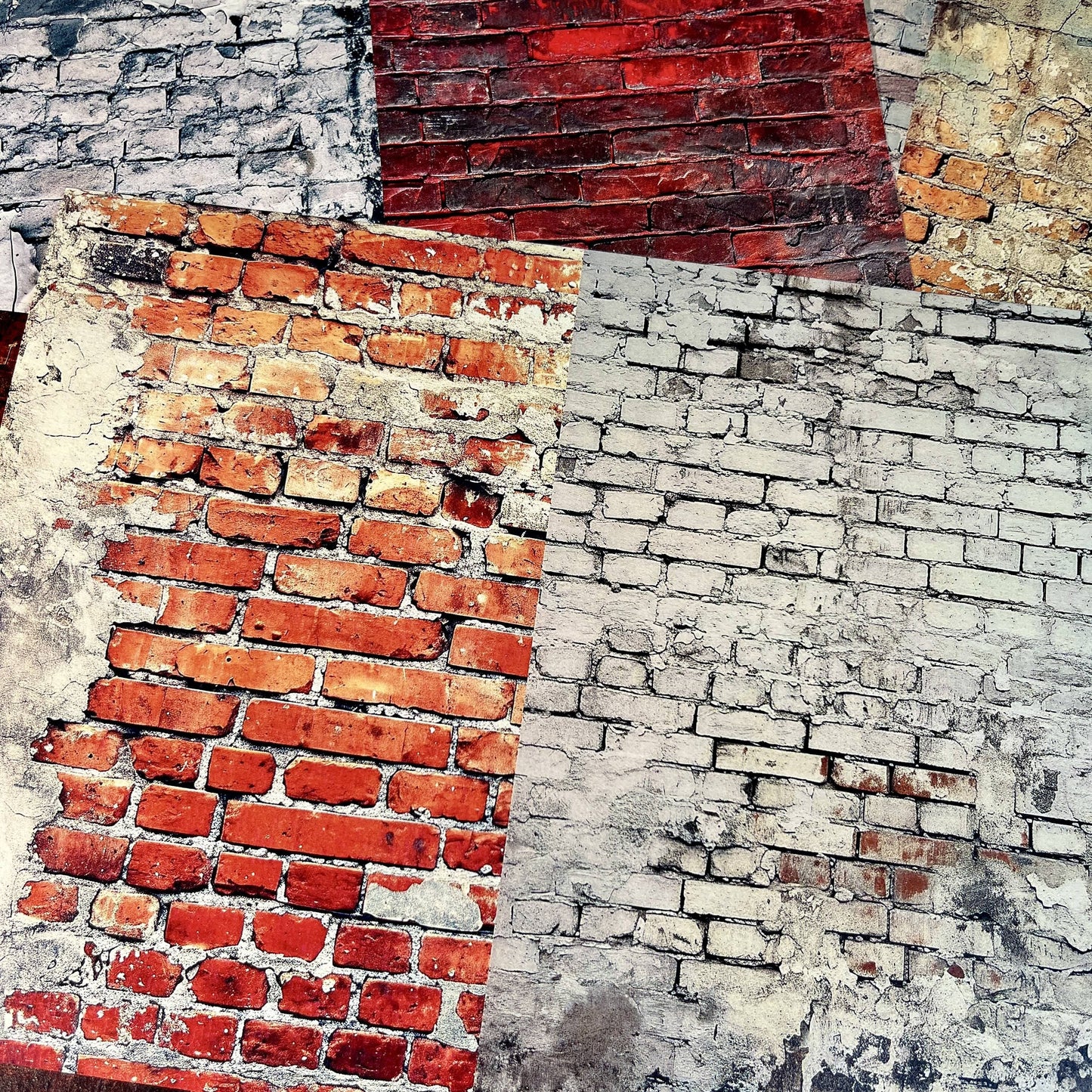 Mottled Brick Wall Scrapbook Paper