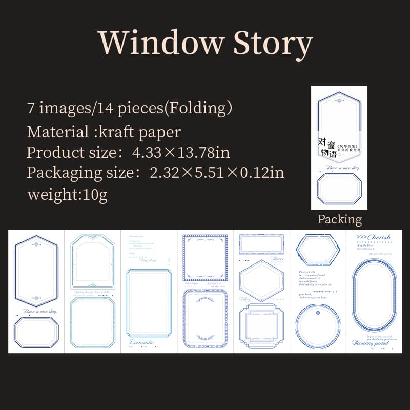 Floral Border Tear-off Sticky Note Pad