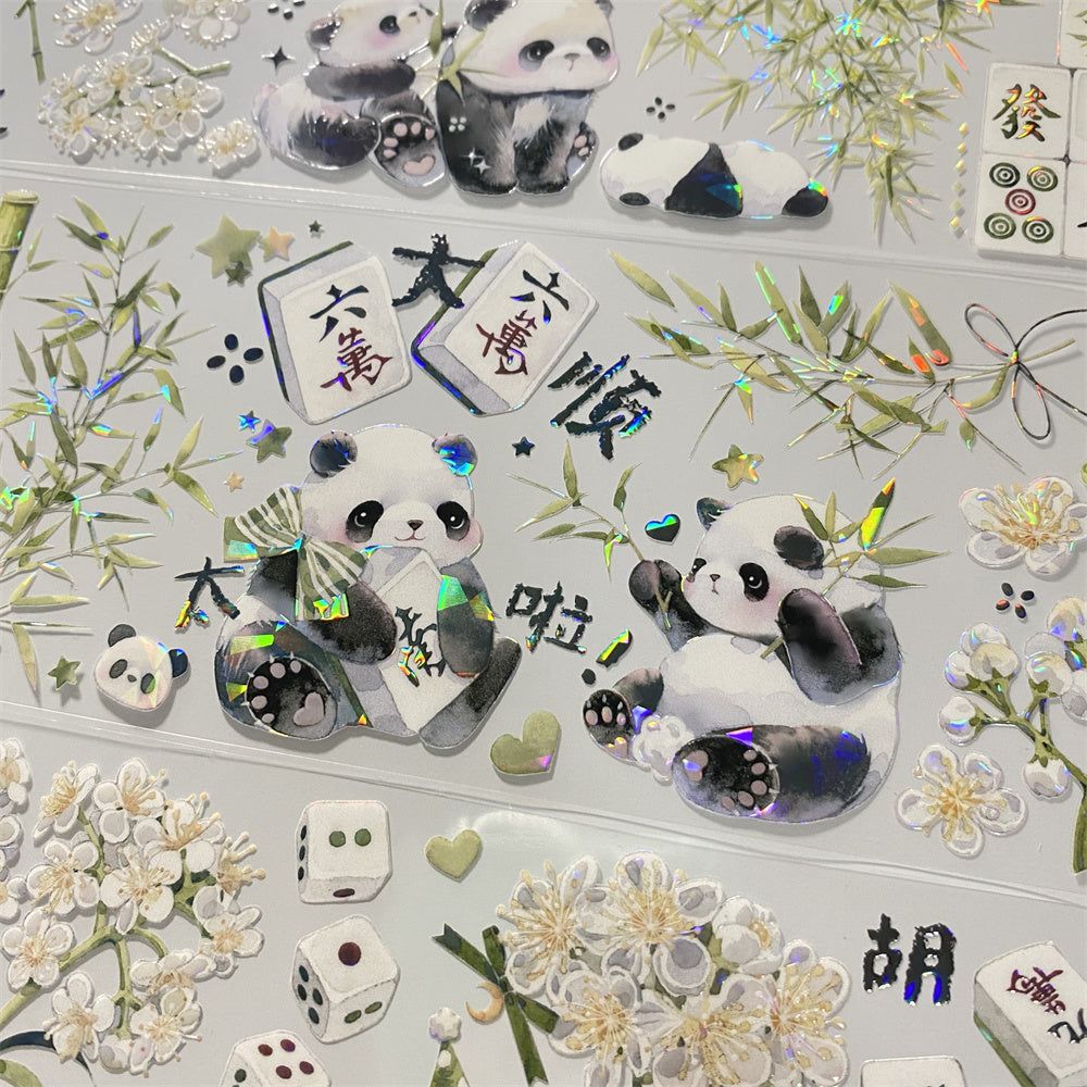 7.5cm*100cm Panda One Cycle PET Tape