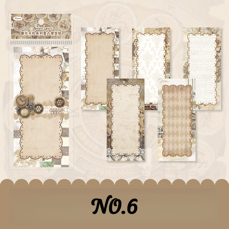 Lace Edge Memo Sheets - 30 PCS