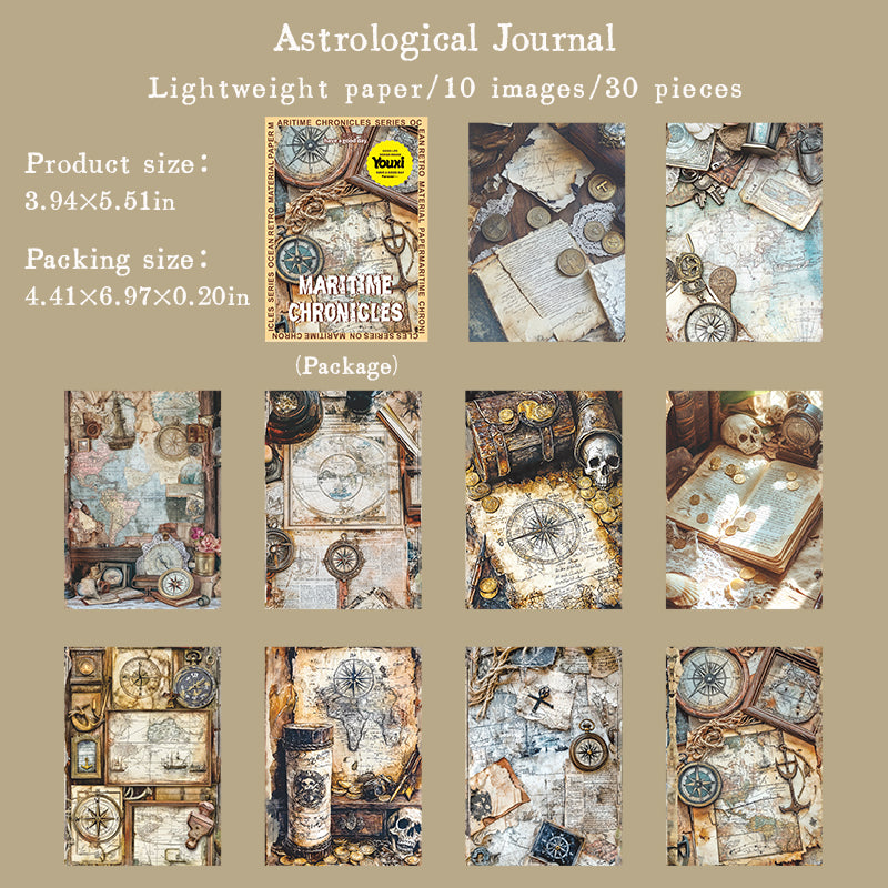 Nautical-themed scrapbook paper