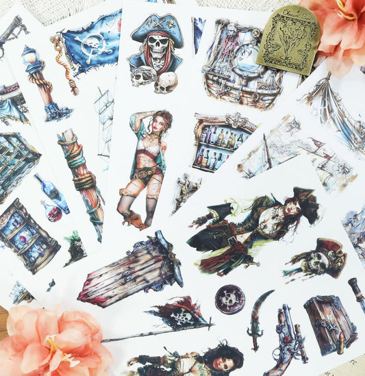 Pirate Theme Sticker Book