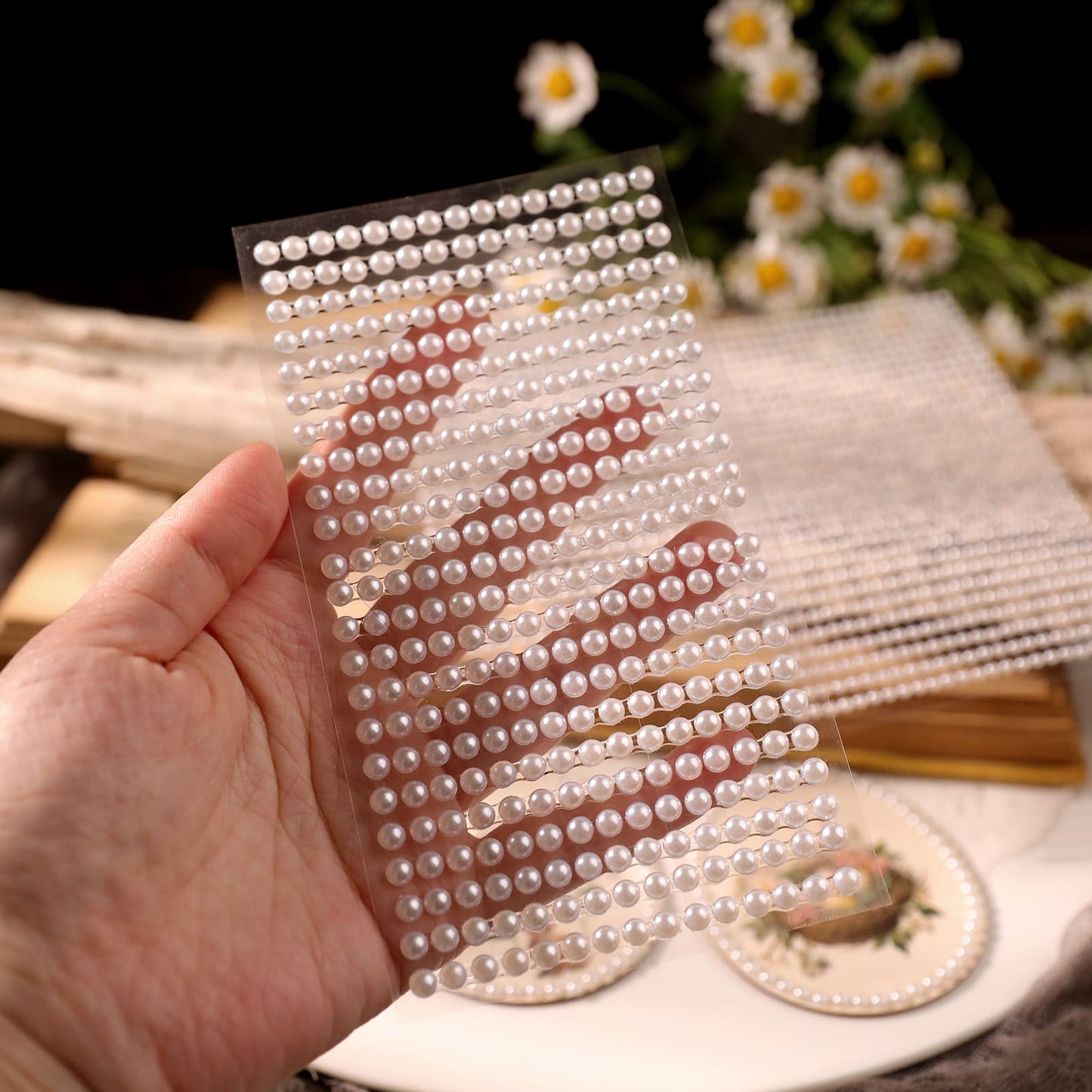 DIY Scrapbook Decorative Pearl Stickers