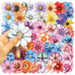 50PCS Florals Series Stickers