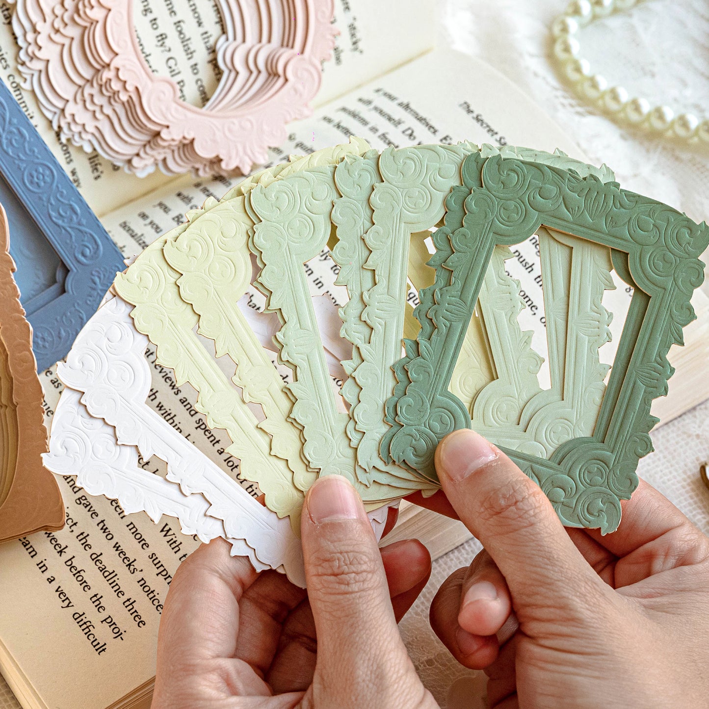 Hollow-out Border Card