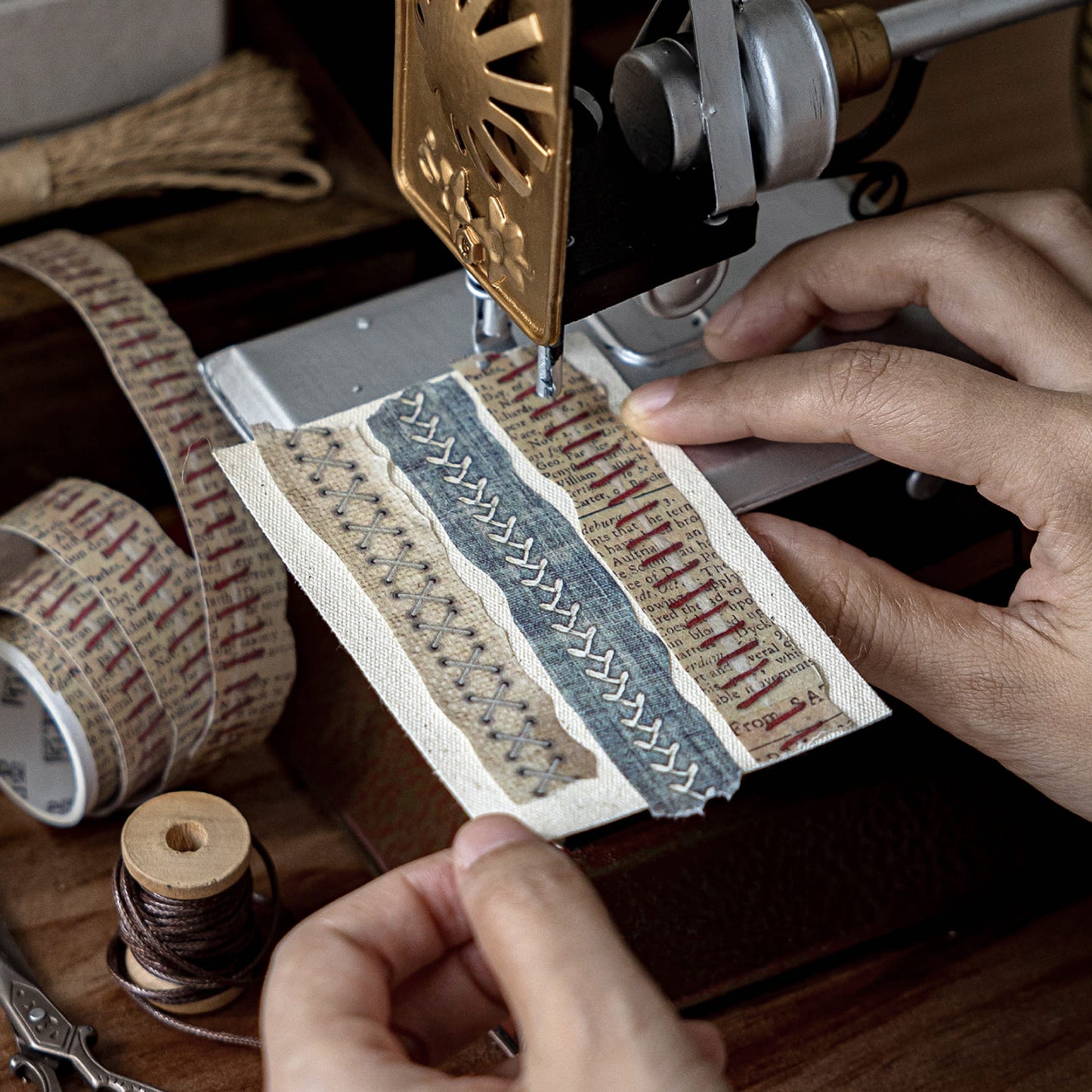 Vintage Torn Washi Tape Set