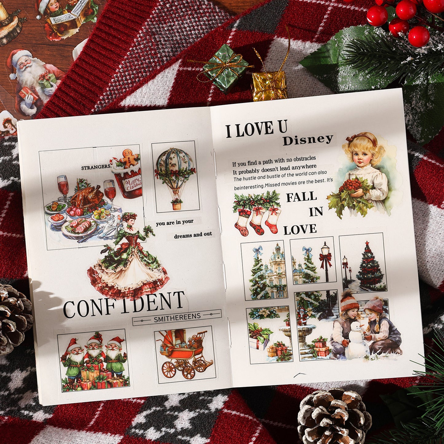 Die-cut Christmas Sticker Book