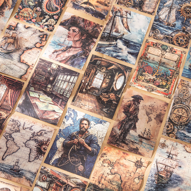 Nautical-themed scrapbook paper
