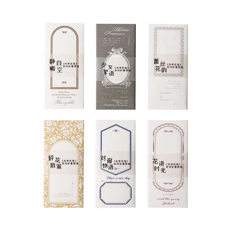 Floral Border Tear-off Sticky Note Pad