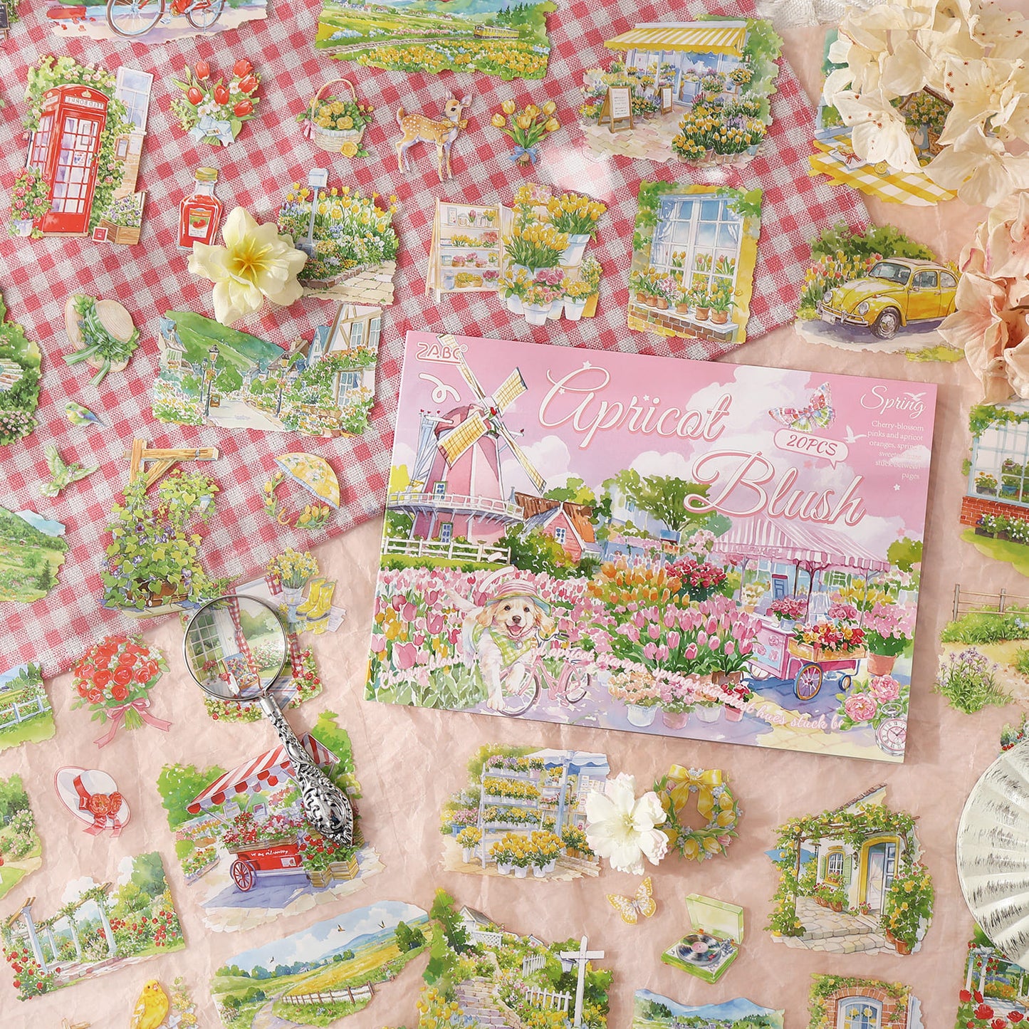 Four Seasons Landscape Large Stickers Book