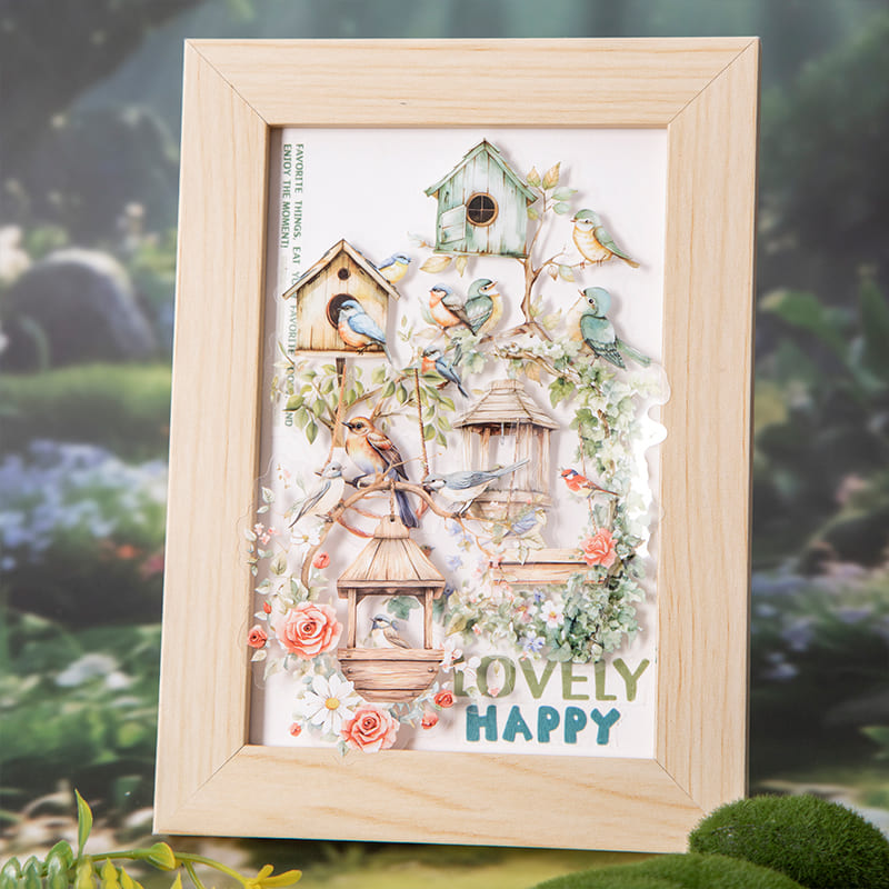 Bird Nest Scenery Stickers