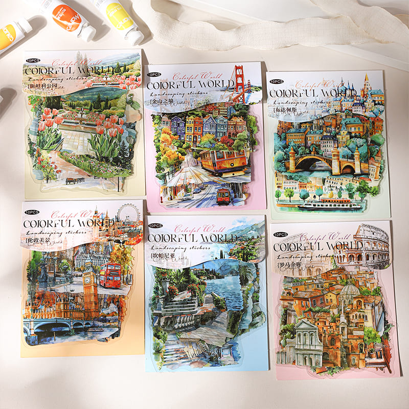 City-themed Stickers