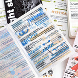 English Text Stickers for Background Decor