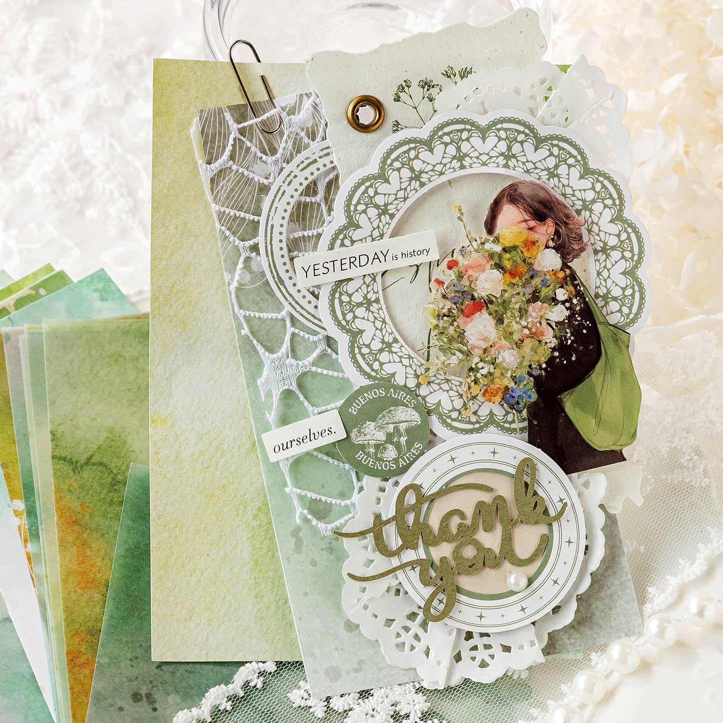 Colorful Bleeding Series Scrapbook Paper