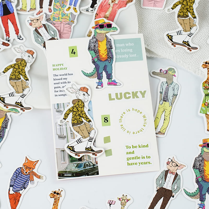 Anthropomorphic Animal Stickers