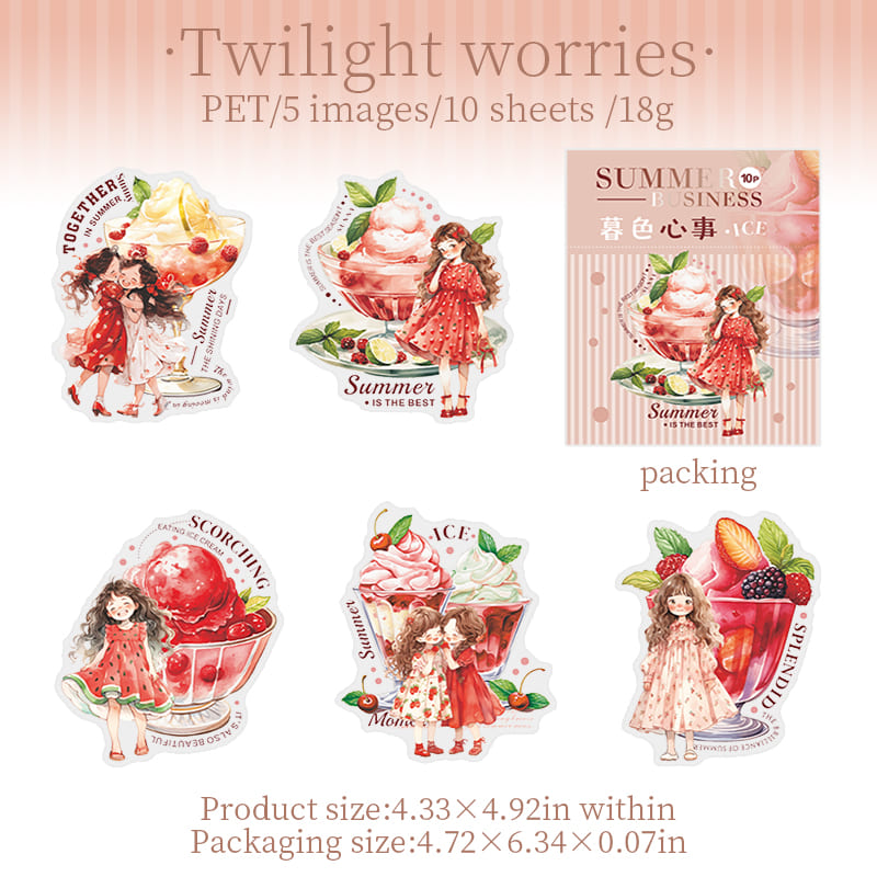 Summer Girl Stickers