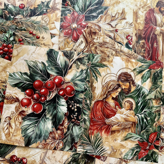 Christmas Series Scrapbook Paper