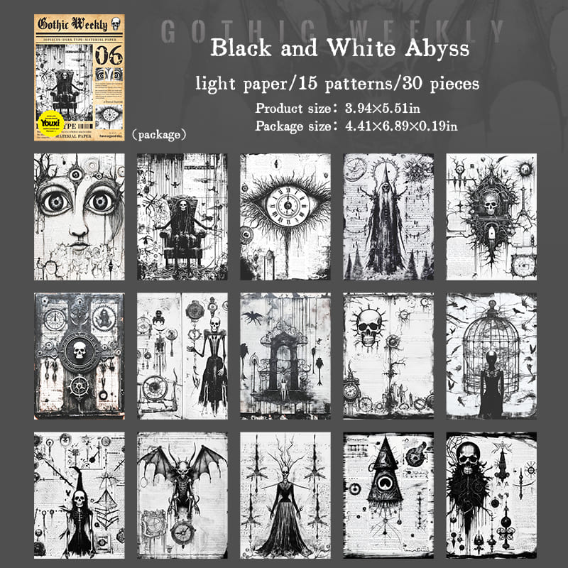 Gothic Theme Scrapbook Paper