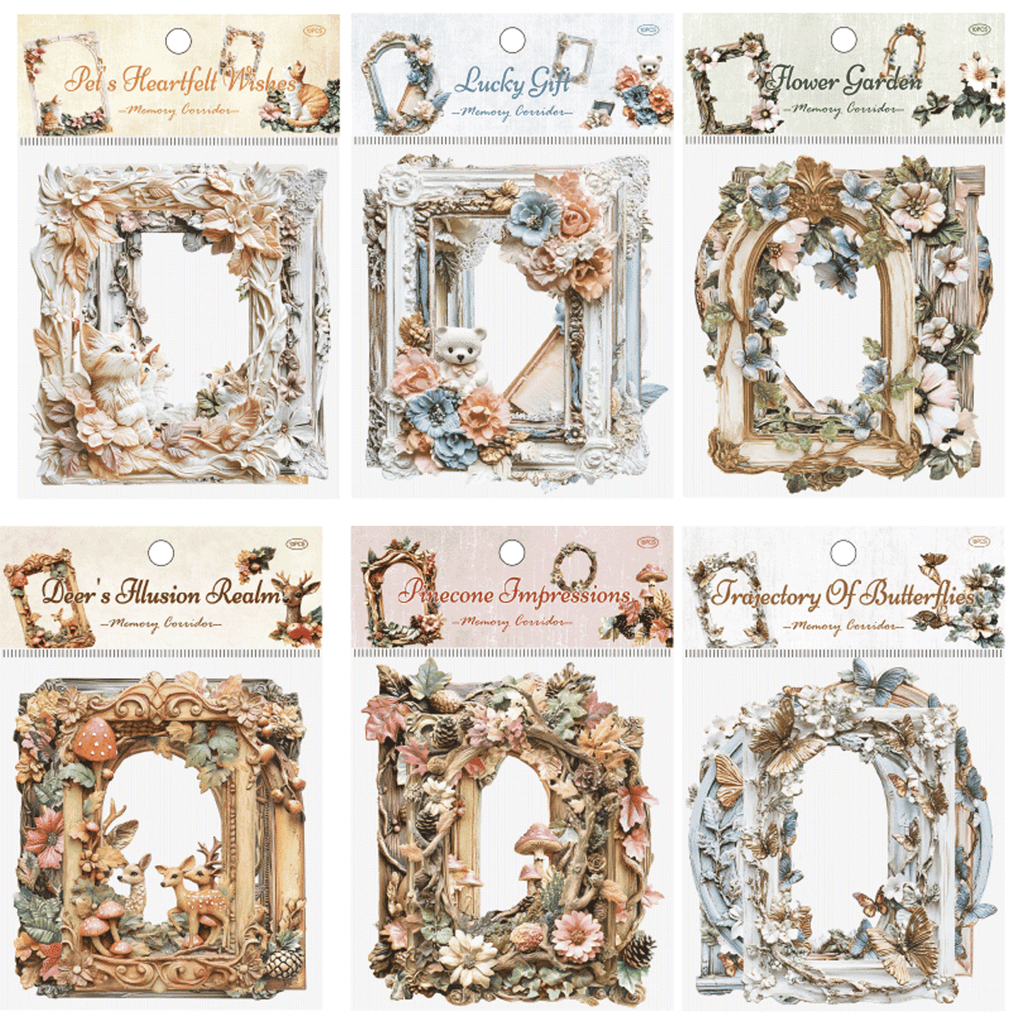 Floral Frame Theme Stickers