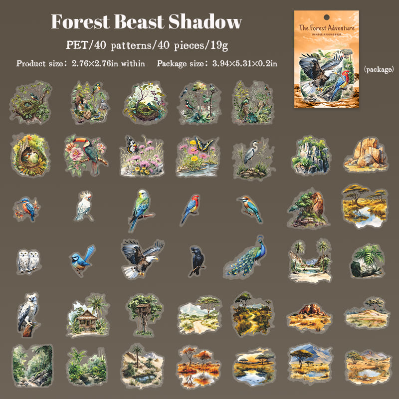 Jungle Adventure Series Sticker Pack