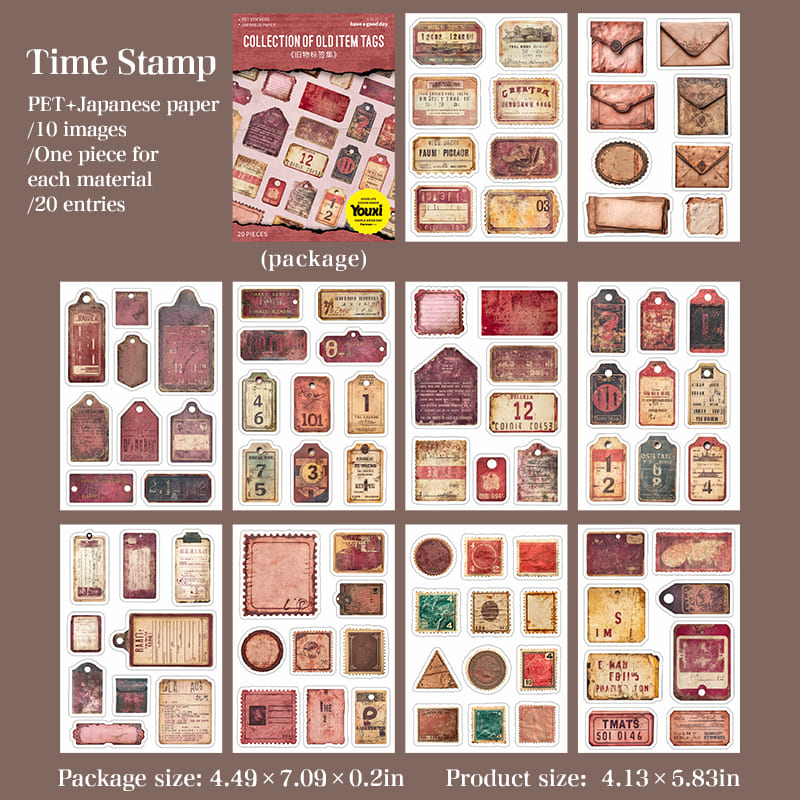 Vintage Label Sticker Book