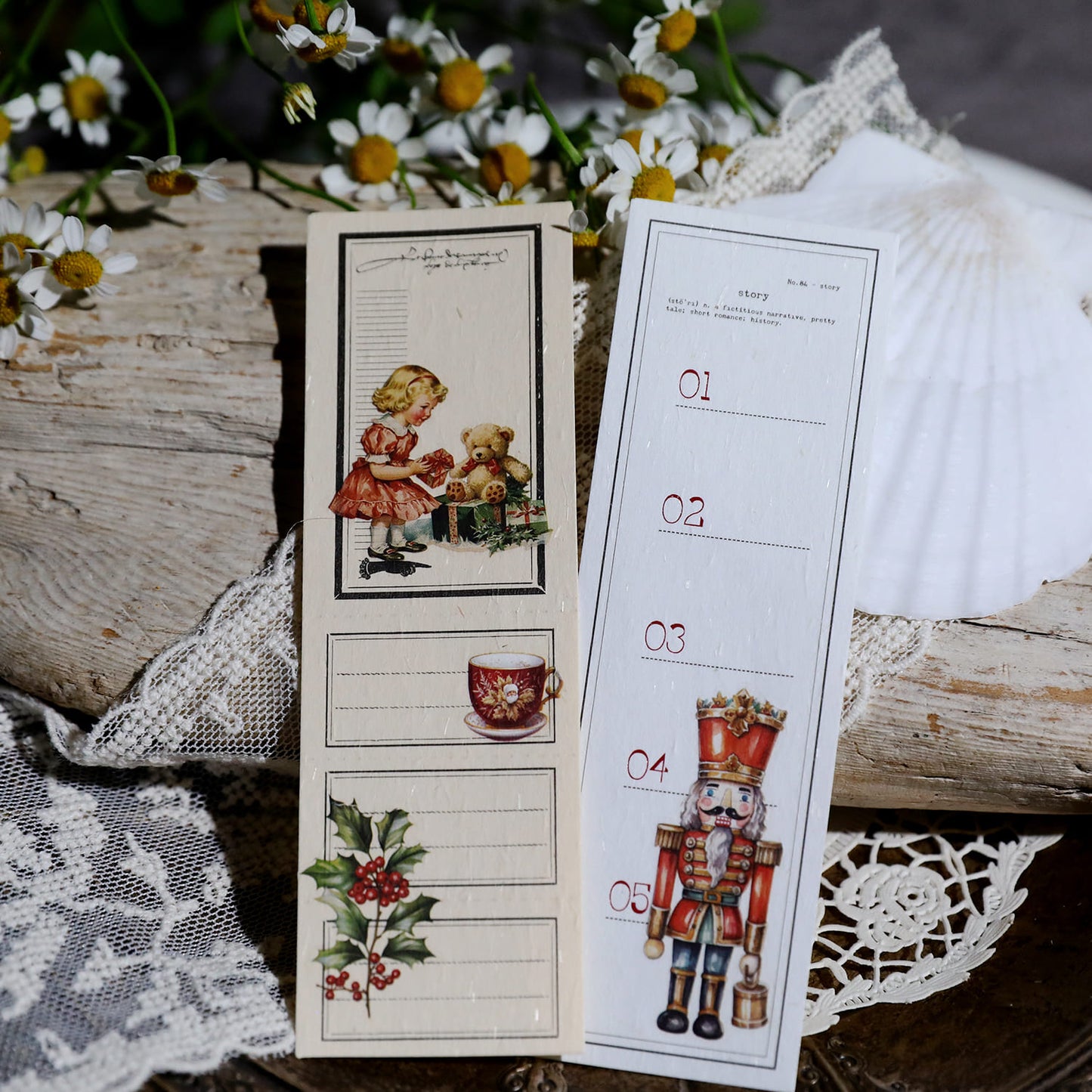 3PCS Vintage Christmas Transfer Stickers