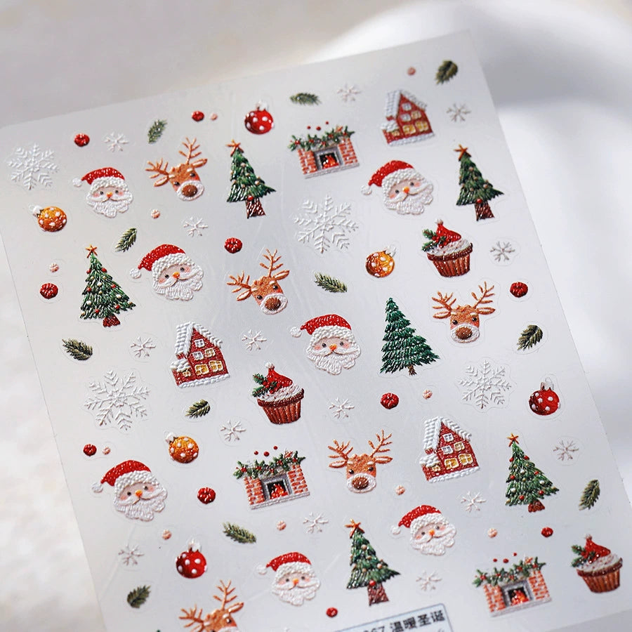Christmas Theme Mini Decor Stickers