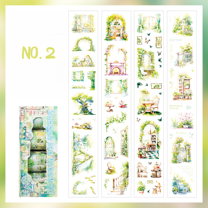 4PCS Garden Series Tape