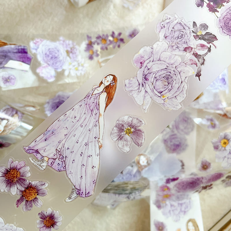 6cm*166cm Purple Girl Tape