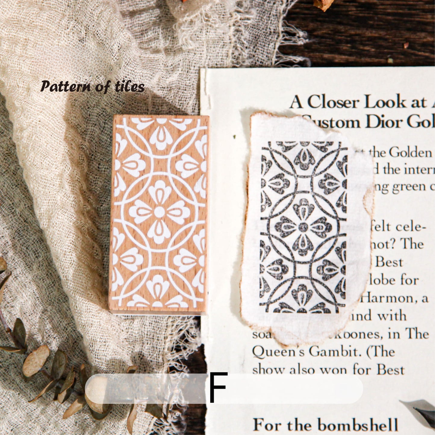 Pattern Series Wooden Stamp