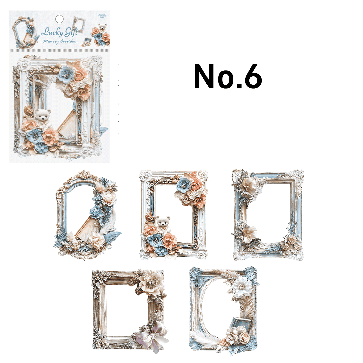 Floral Frame Theme Stickers