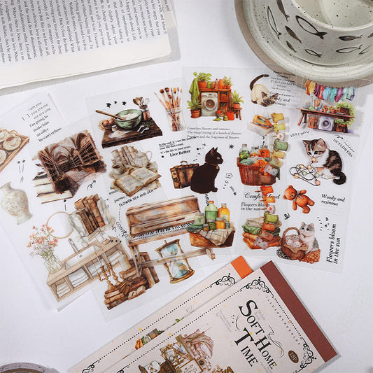 Staying Home Time Sticker Book