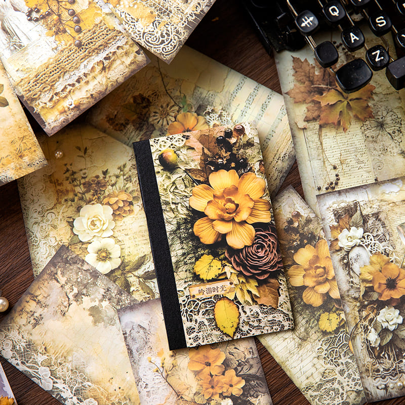 Flower Series Scrapbook Paper
