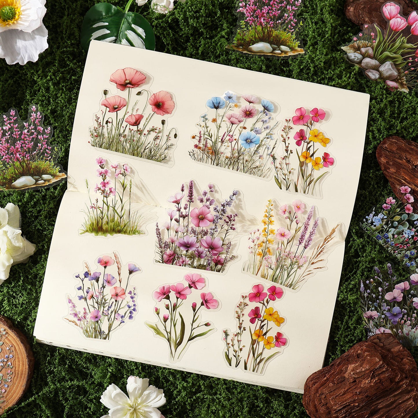 40pcs Floral Theme Sticker