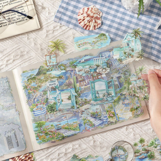 Four Seasons Landscape Large Stickers Book