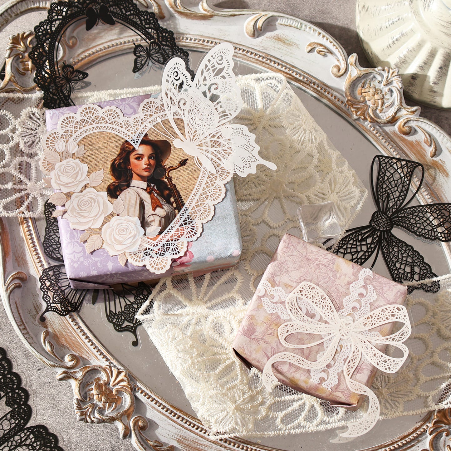 Lace Theme Sticker Pack