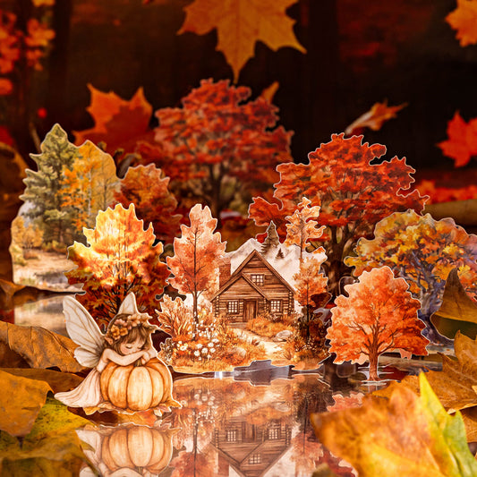 Autumn Theme Hard Card Stickers