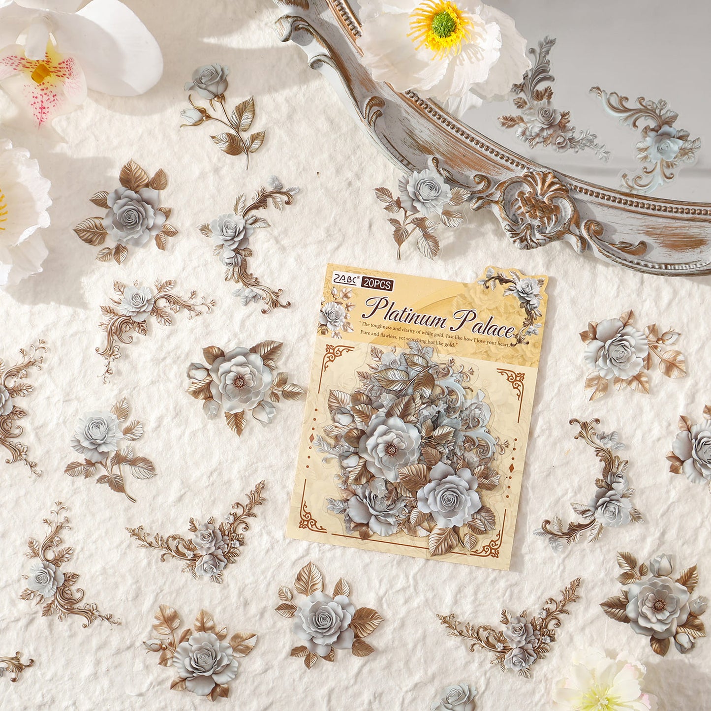 Vintage Floral PET Stickers