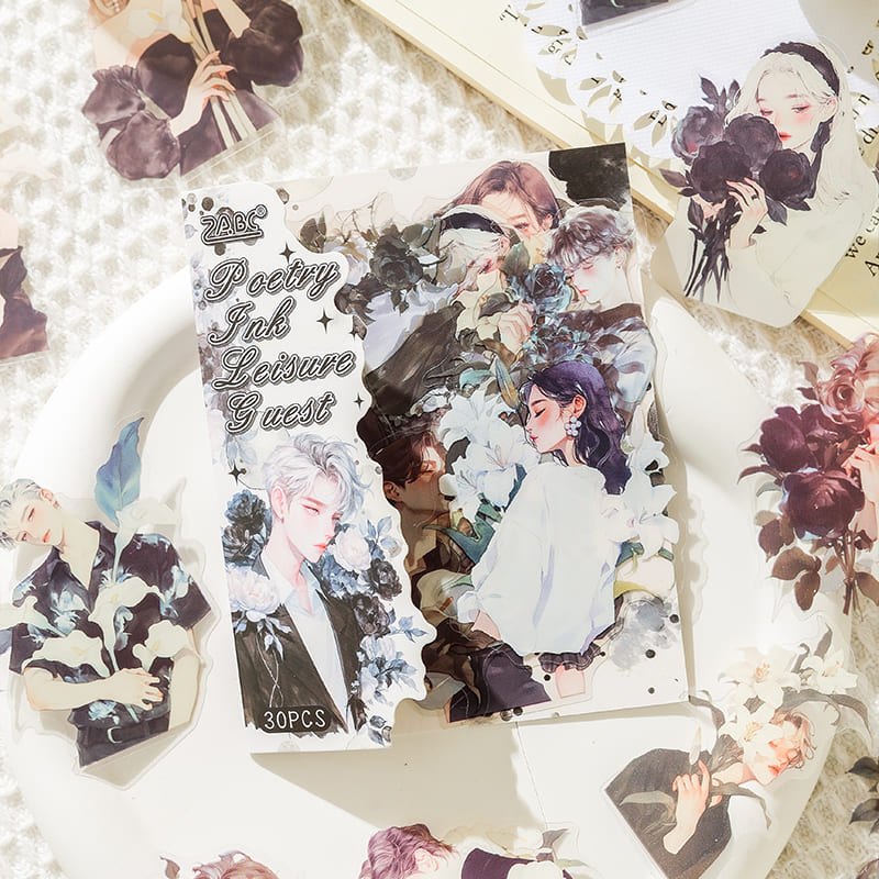 Flower And Character Sticker Pack