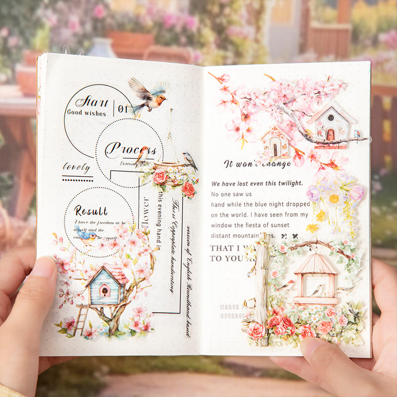 Bird Nest Scenery Stickers